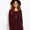 Robe pull rouge bordeaux