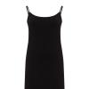 Fond de robe noir coton