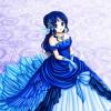 Manga robe bleu