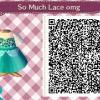 Qr code animal crossing new leaf robe d'été bleu