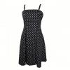 Robe a petit pois noir et blanc