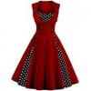 Robe année 50 rouge