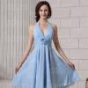 Robe bleu clair mariage