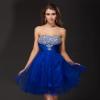 Robe bleu courte