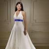 Robe bleu roi et blanc