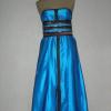 Robe bleu turquoise et marron