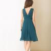 Robe bleu vert canard