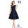 Robe ceremonie bleu marine