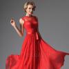 Robe cocktail rouge pas cher