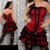 Robe corset rouge