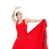 Robe de flamenco rouge