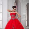 Robe de mariée princesse rouge