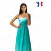 Robe de soirée bleu turquoise