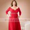 Robe de soirée rouge grande taille