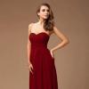 Robe demoiselle d honneur rouge bordeaux