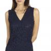 Robe dentelle bleu marine gerard darel