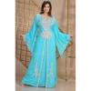 Robe dubai bleu turquoise