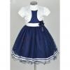 Robe fille bleu marine