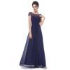 Robe longue bleu marine pas cher