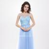 Robe longue bleu pastel