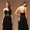 Robe longue bustier noir