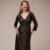 Robe longue dentelle noir