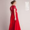 Robe longue dentelle rouge