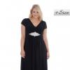 Robe longue noir grande taille