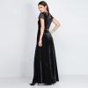 Robe longue velours noir