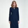 Robe manche longue bleu marine