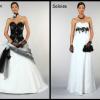 Robe mariage noir et blanc