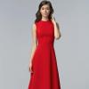 Robe midi rouge