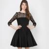 Robe noir a dentelle