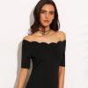 Robe noir courte moulante