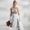 Robe noir et blanc mariage