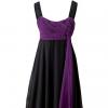 Robe noir et violet