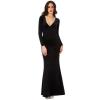 Robe noir longue manche longue