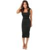 Robe noir mi longue pas cher