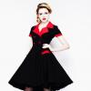 Robe pin up noir et rouge