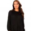 Robe pull noir ample