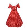 Robe rouge a pois