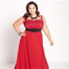 Robe rouge grande taille pas cher