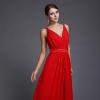 Robe rouge mousseline
