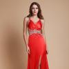 Robe rouge strass