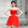 Robe rouge tulle