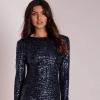 Robe sequin bleu