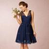 Robe temoin de mariage bleu marine