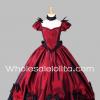 Robe victorienne rouge