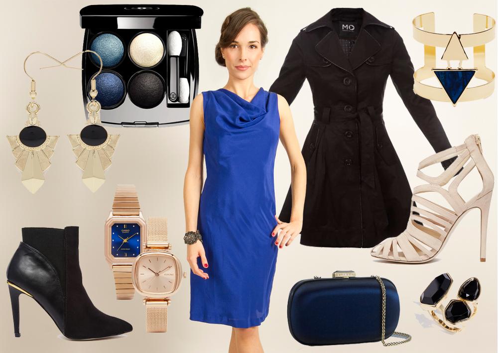 Accessoire robe bleu marine