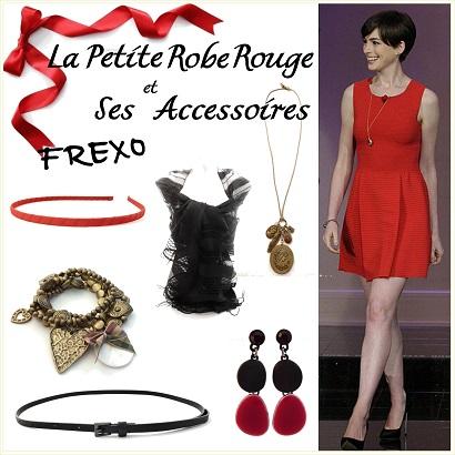 Accessoires robe rouge